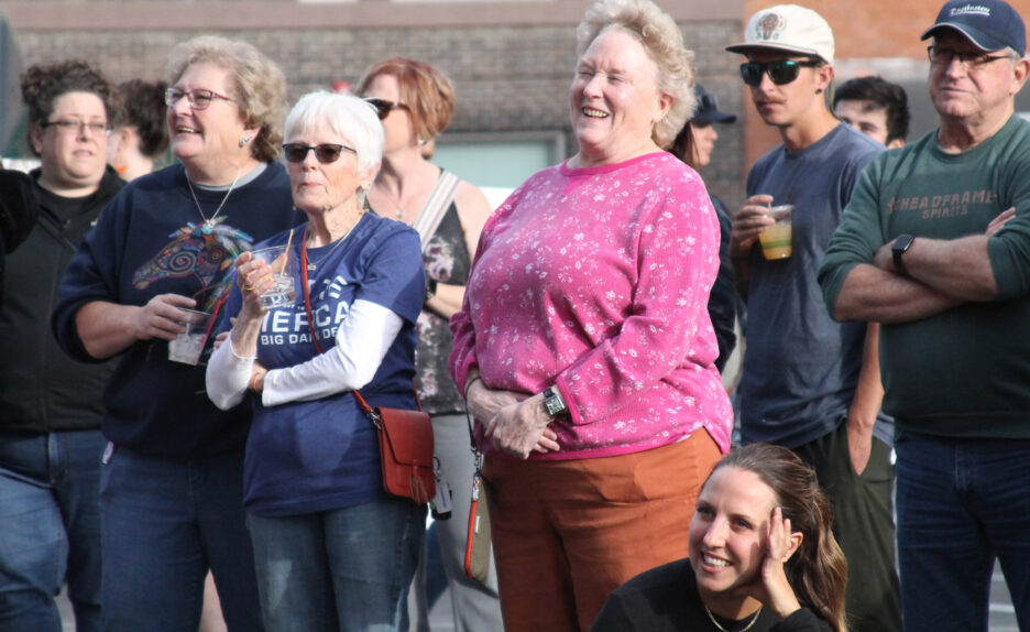 people laughing and smiling