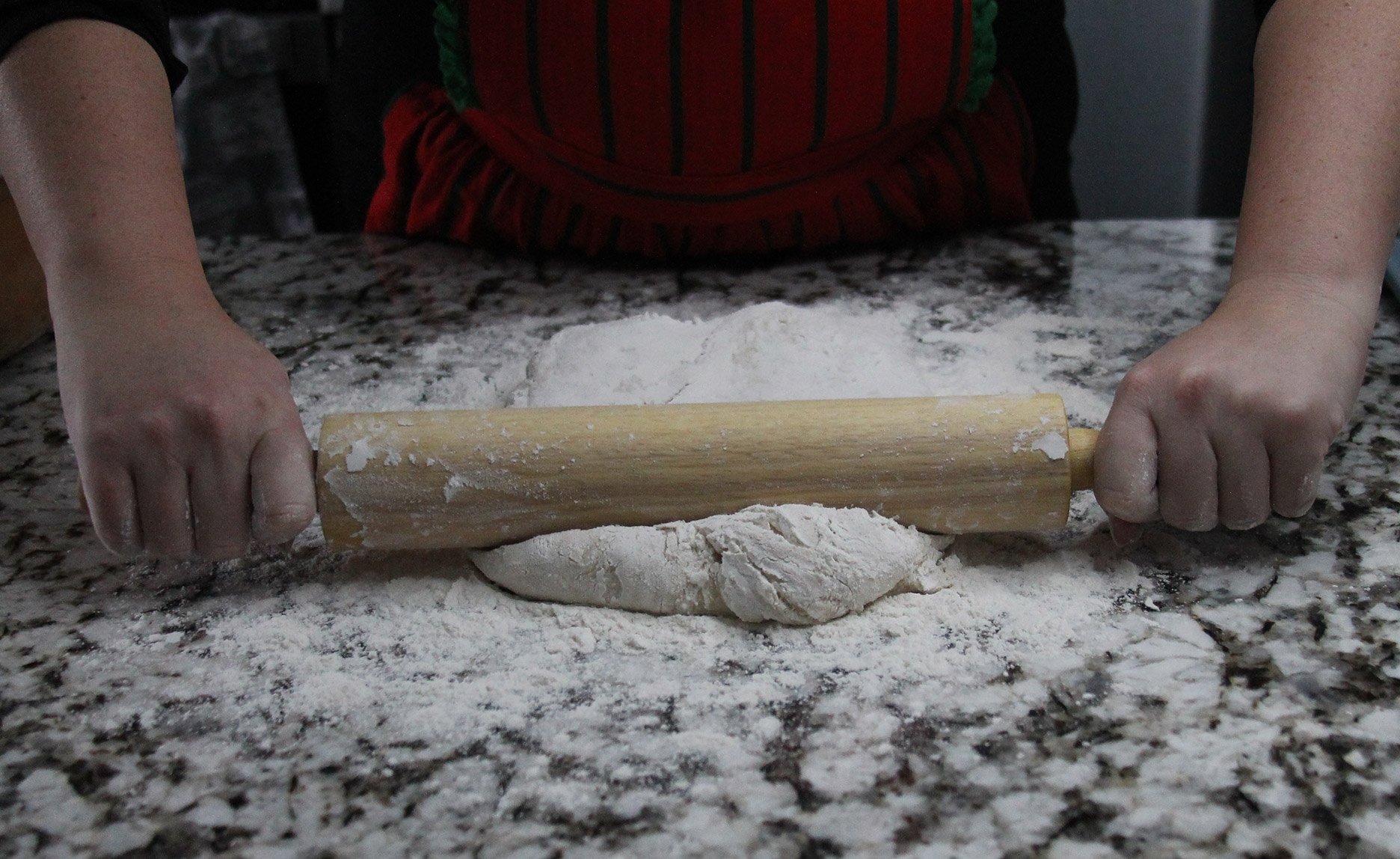 Rolling out dough