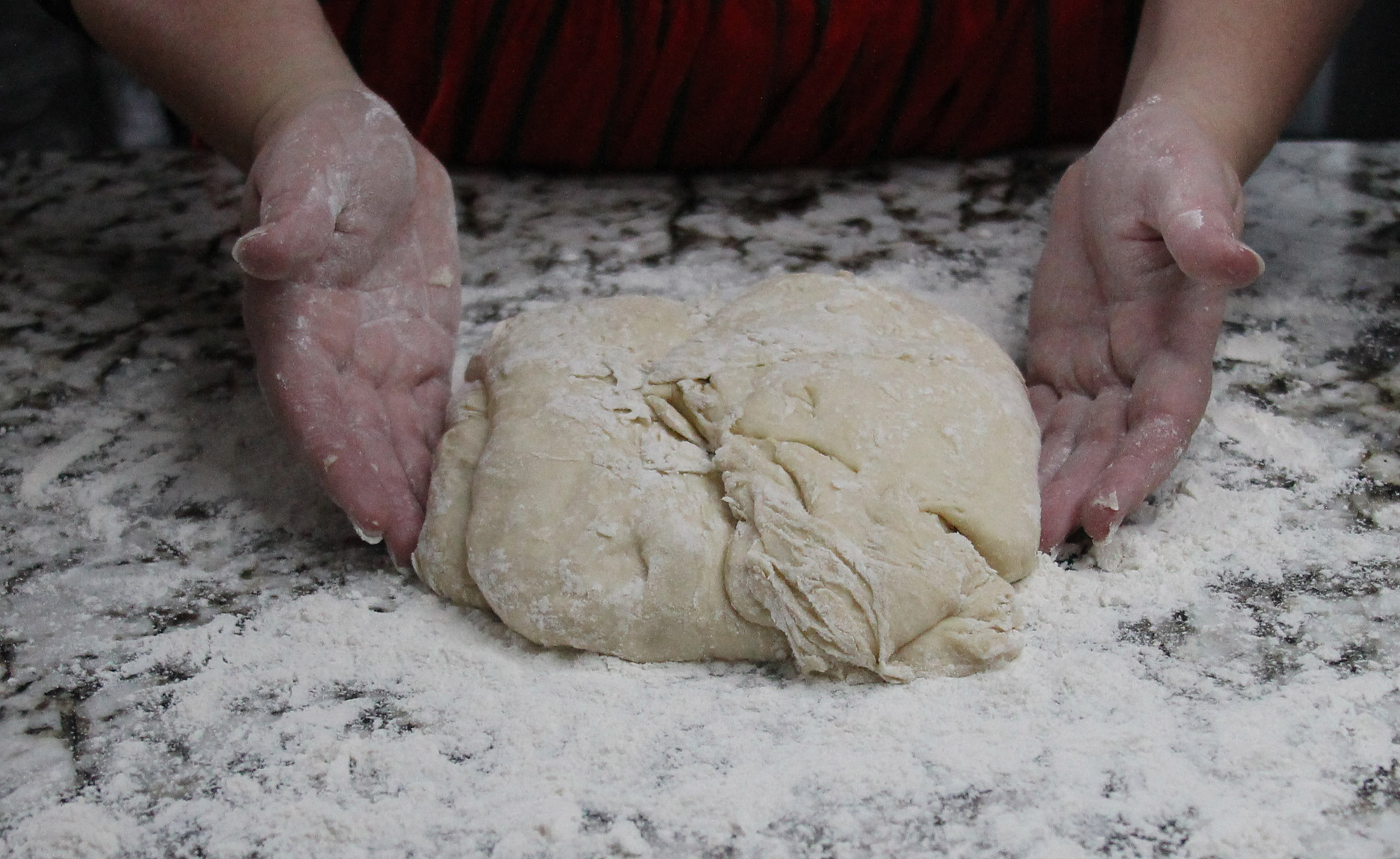 Dough doubled in size