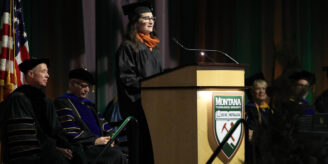 Speaking to graduates