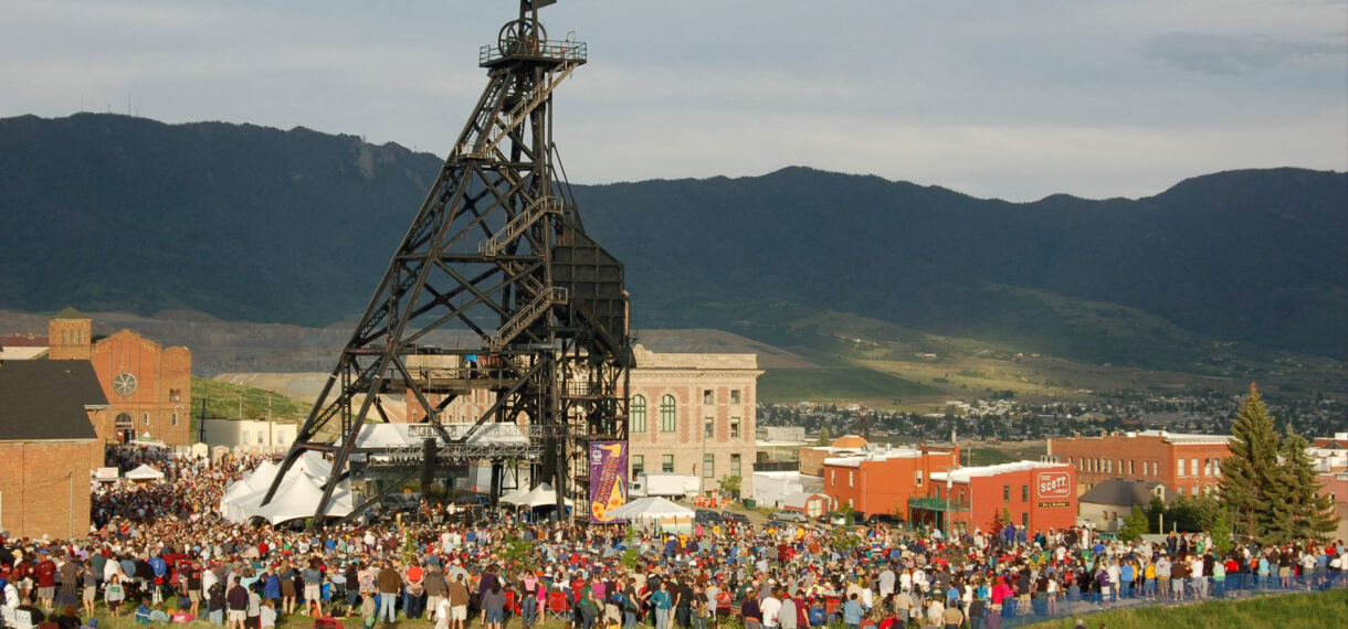 The Original Mine Yard in Butte, Montana