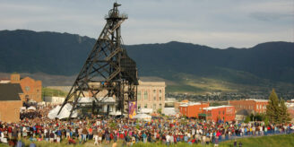 The Original Mine Yard in Butte, Montana