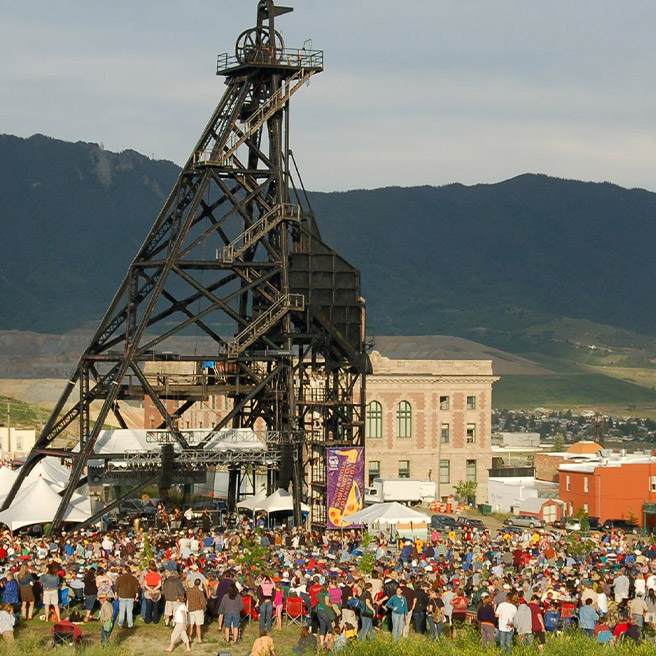 The Original Mine Yard in Butte, Montana