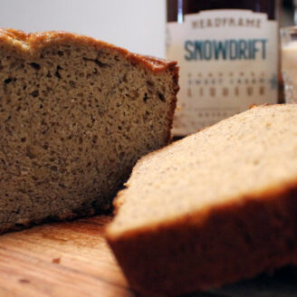 Snowdrift Sweet Cream Liqueur is transformed in this delicious Banana Bread recipe.